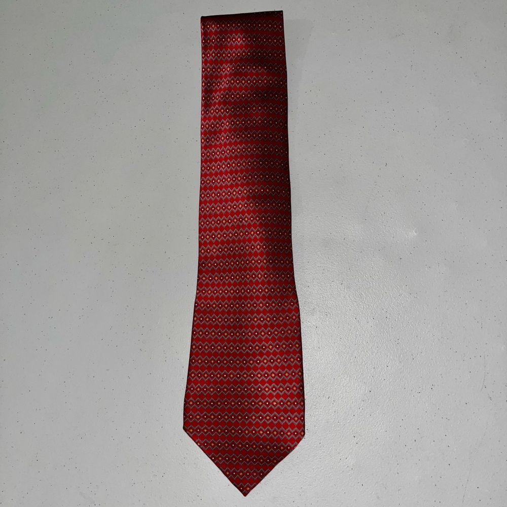 NIBag Claybrooke Pure Silk Diamond Design Elegant Tie